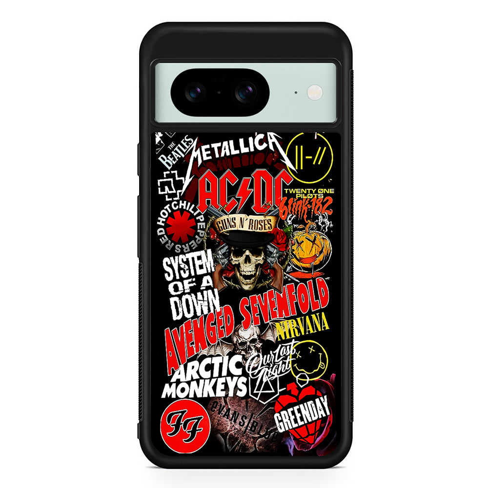 Logo Band Legends Google Pixel 8 Case | Durable Protective Cover for Google Pixel 8