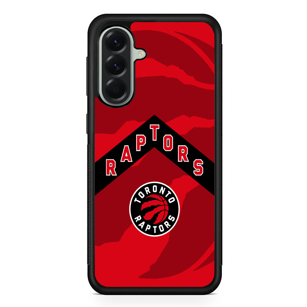 NBA Toronto Raptors Red Samsung Galaxy A56 Case | Samsung Galaxy A56 Protective Rubber Case