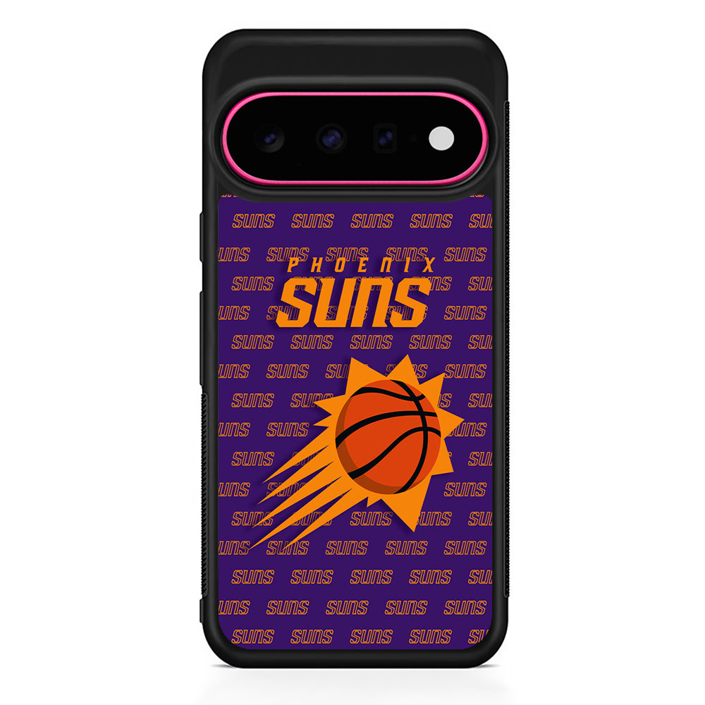 NBA Phoenix Suns Pattern Google Pixel 11 Case | Slim Shockproof Cover
