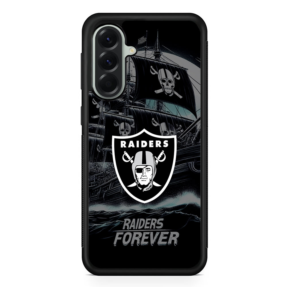 NFL Las Vegas Raiders Forever Samsung Galaxy A56 Case | Samsung Galaxy A56 Protective Rubber Case