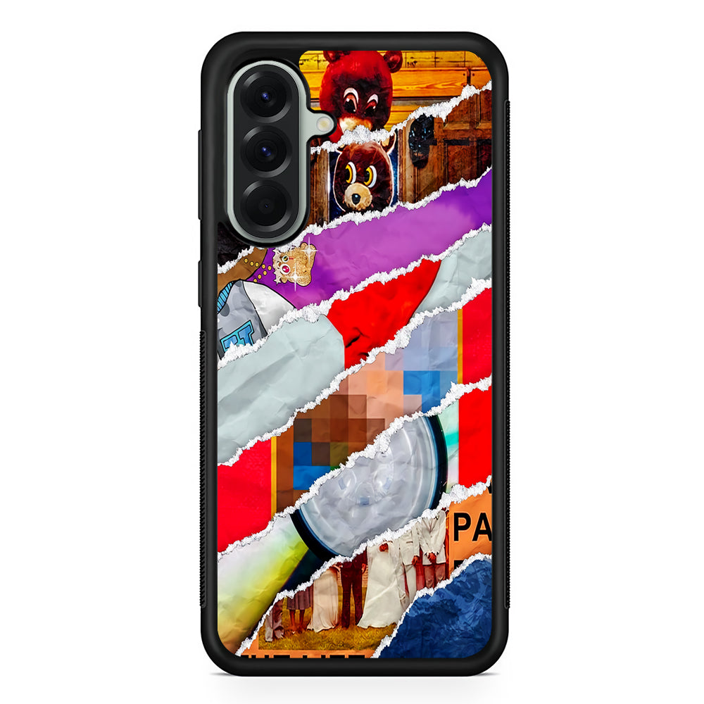 Kanye West Album Collage Samsung Galaxy A56 Case | Samsung Galaxy A56 Protective Rubber Case