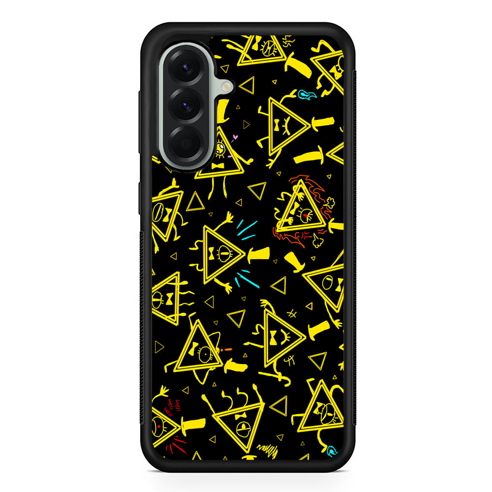 Bill Cipher Gravity Falls Doodle Samsung Galaxy A56 Case | Samsung Galaxy A56 Protective Rubber Case