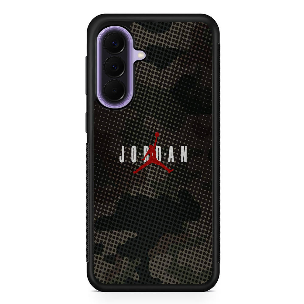 Air Jordan Gradation of Dark Camouflage Samsung Galaxy A57 Case | Slim Samsung Galaxy A57 Rubber Case