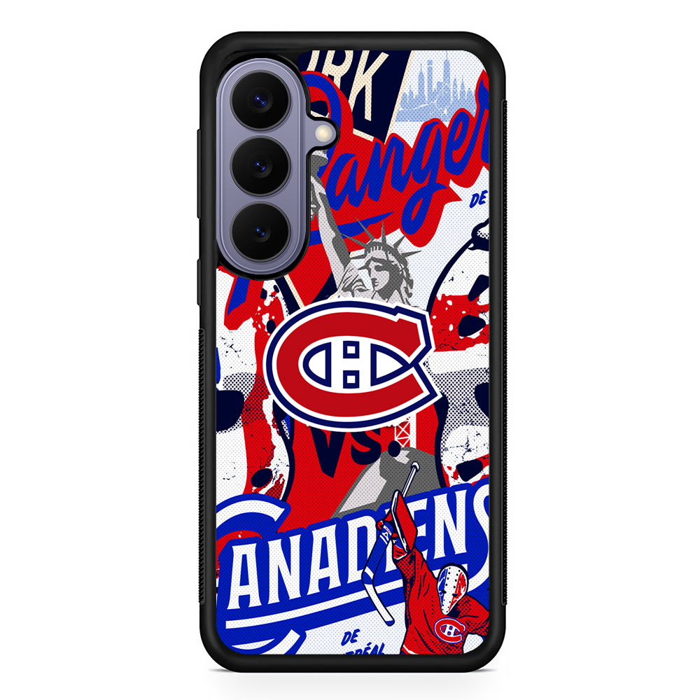 NHL Montreal Canadiens Rangers Samsung Galaxy S26 Case | Durable Rubber Case for Samsung Galaxy S26