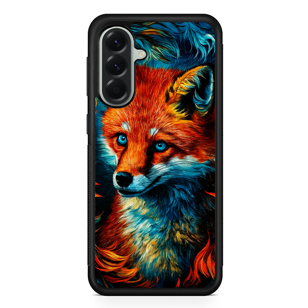 Painting Of A Fox Samsung Galaxy A56 Case | Samsung Galaxy A56 Protective Rubber Case