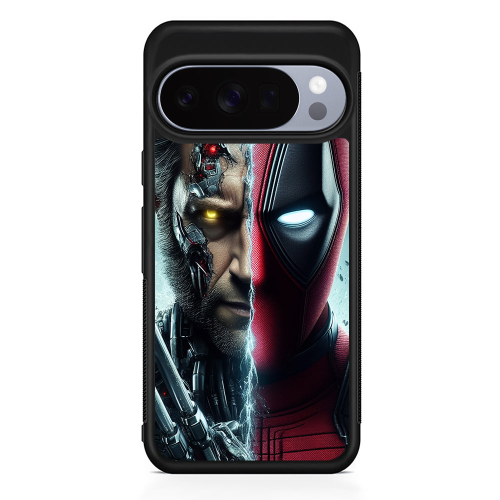 Deadpool and Wolverine Cooperation Google Pixel 10 Pro Case | Google Pixel 10 Rubber Protective Case