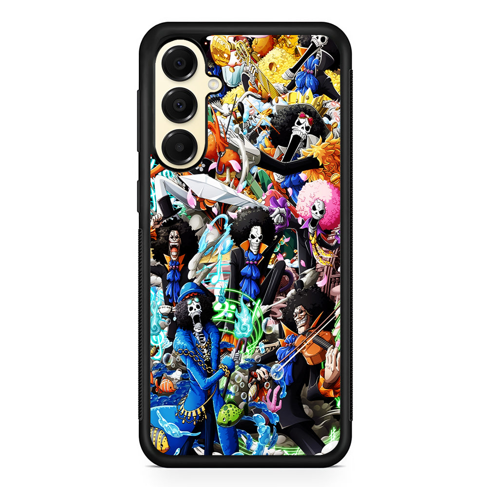 One Piece Brook Aesthetic Samsung Galaxy A16 Case | Slim Rubber Samsung Galaxy A16 Case