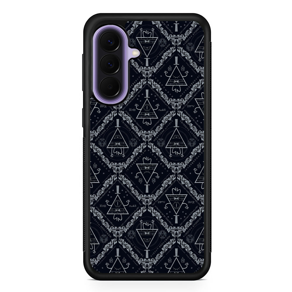 Bill Cipher Gravity Falls Pattern Samsung Galaxy A57 Case | Slim Samsung Galaxy A57 Rubber Case