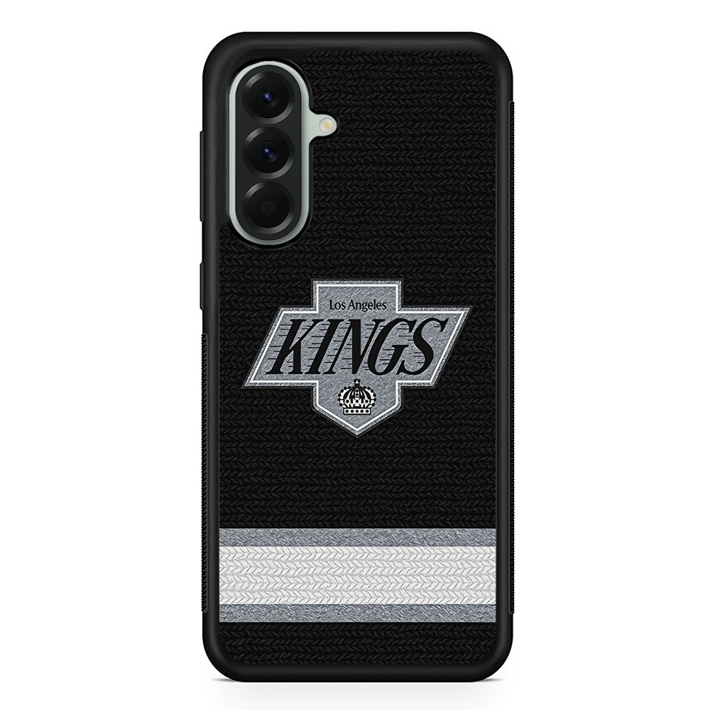 NHL Los Angeles Kings Pattern Samsung Galaxy A56 Case | Samsung Galaxy A56 Protective Rubber Case