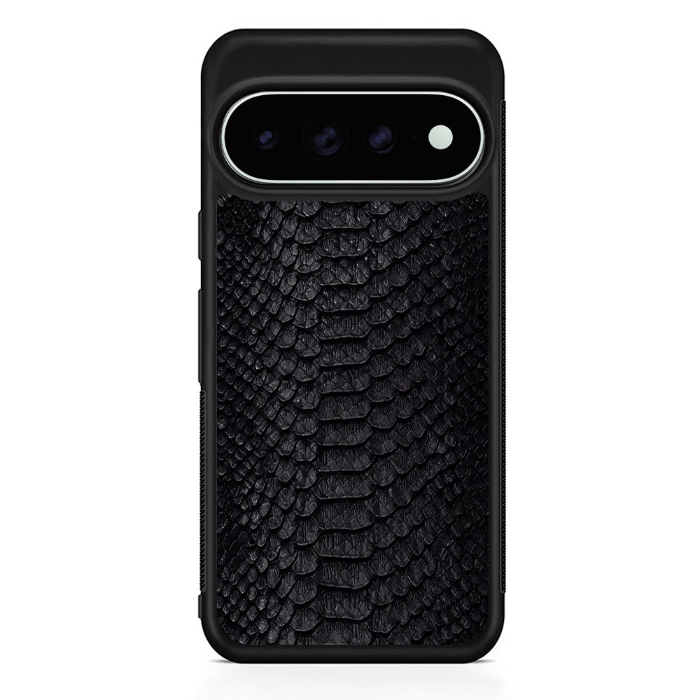Black Snake Skin Pattern Google Pixel 11 Pro XL Case - Custom Design Protective Case