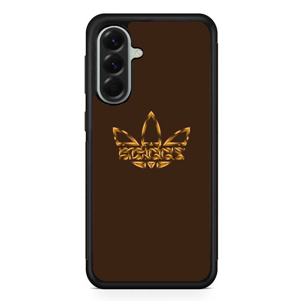 Adidas Royal Gold Chocolate Samsung Galaxy A56 Case | Samsung Galaxy A56 Rubber Protective Case
