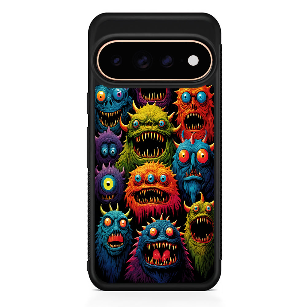 Colorful Scary Monster Doodle Google Pixel 11 Pro Case - Stylish Protective Phone Case