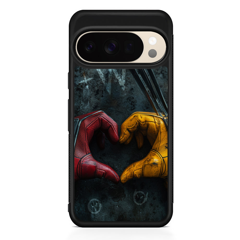 Deadpool and Wolverine Symbol of Love Google Pixel 10 Pro XL Case | Slim Google Pixel 10 Pro XL Protective Case