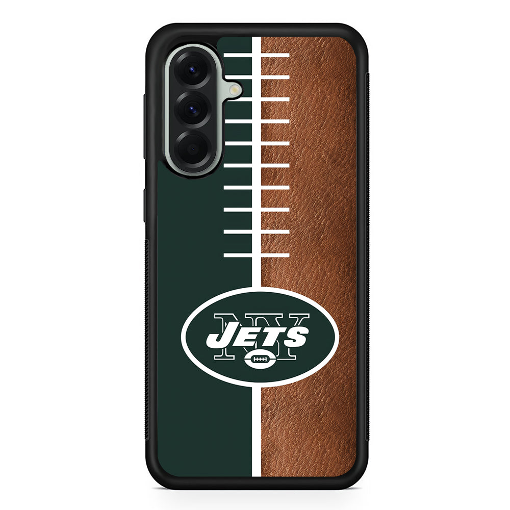 NFL New York Jets Logo Samsung Galaxy A56 Case | Samsung Galaxy A56 Protective Rubber Case