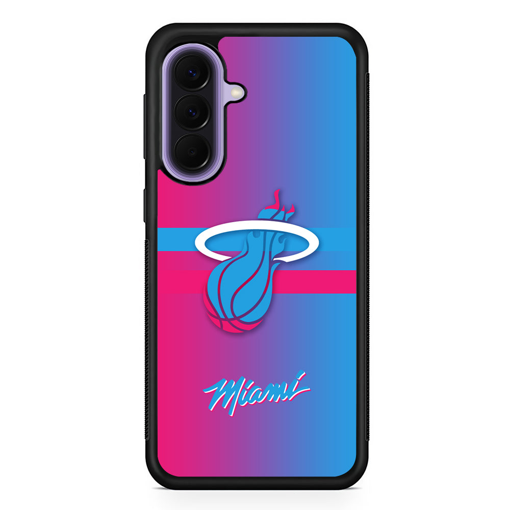 NBA Miami Heat Spectrum Samsung Galaxy A57 Case | Slim Samsung Galaxy A57 Rubber Case