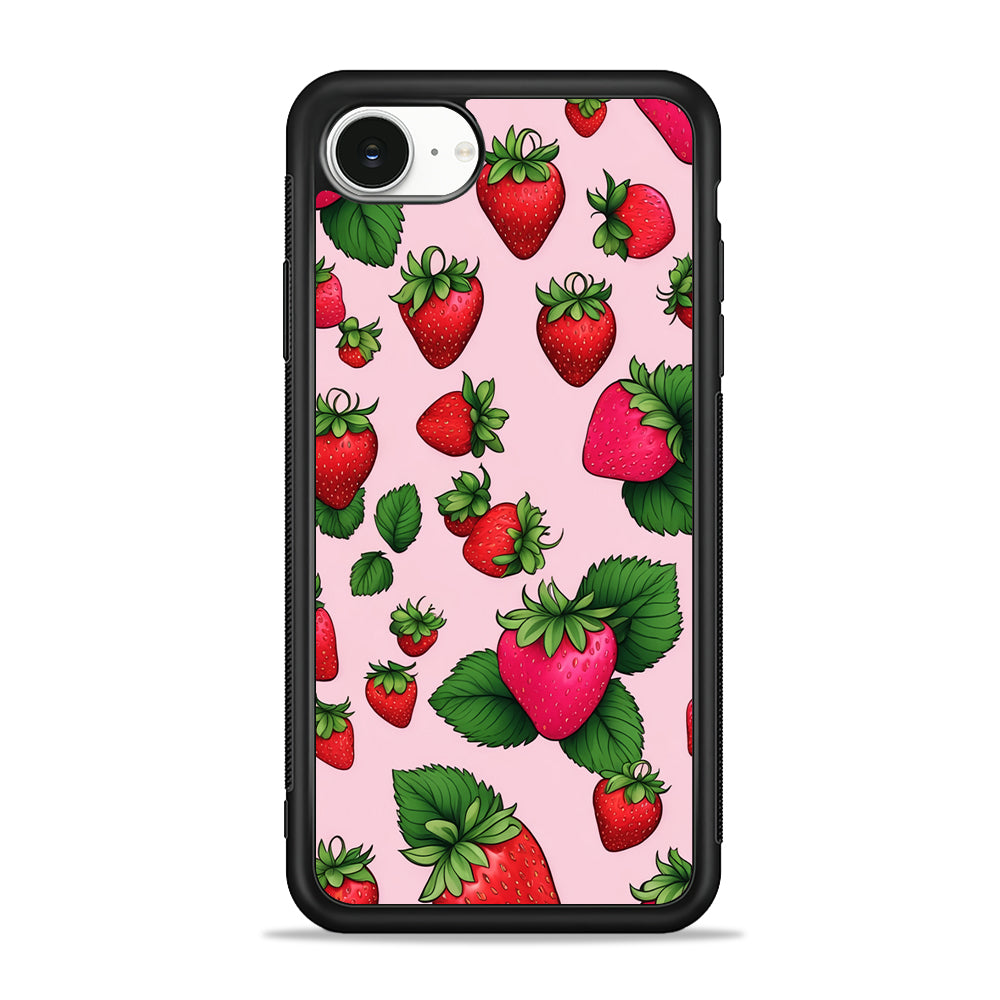 Strawberry Summer Fruit iPhone 16e Case | Protective Phone Cover