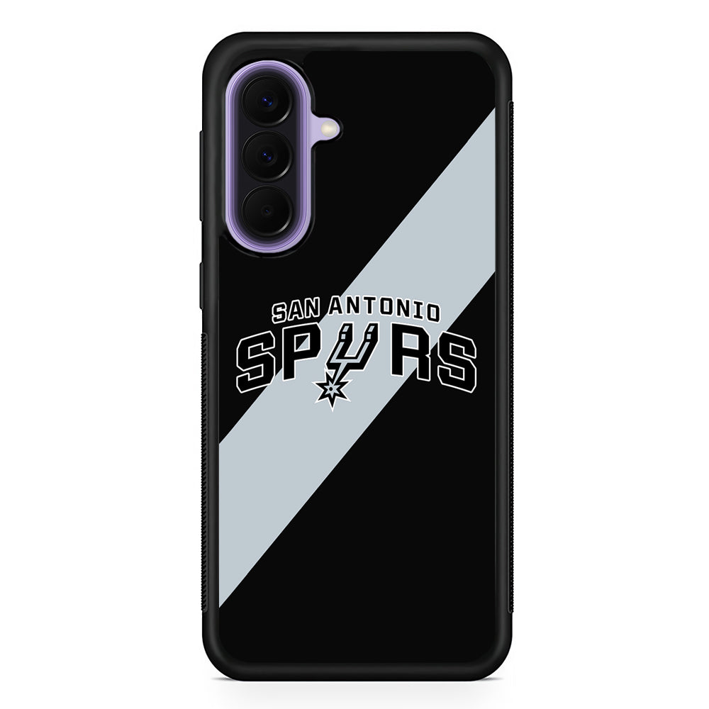 NBA San Antonio Spurs Stripe Samsung Galaxy A57 Case | Slim Samsung Galaxy A57 Rubber Case
