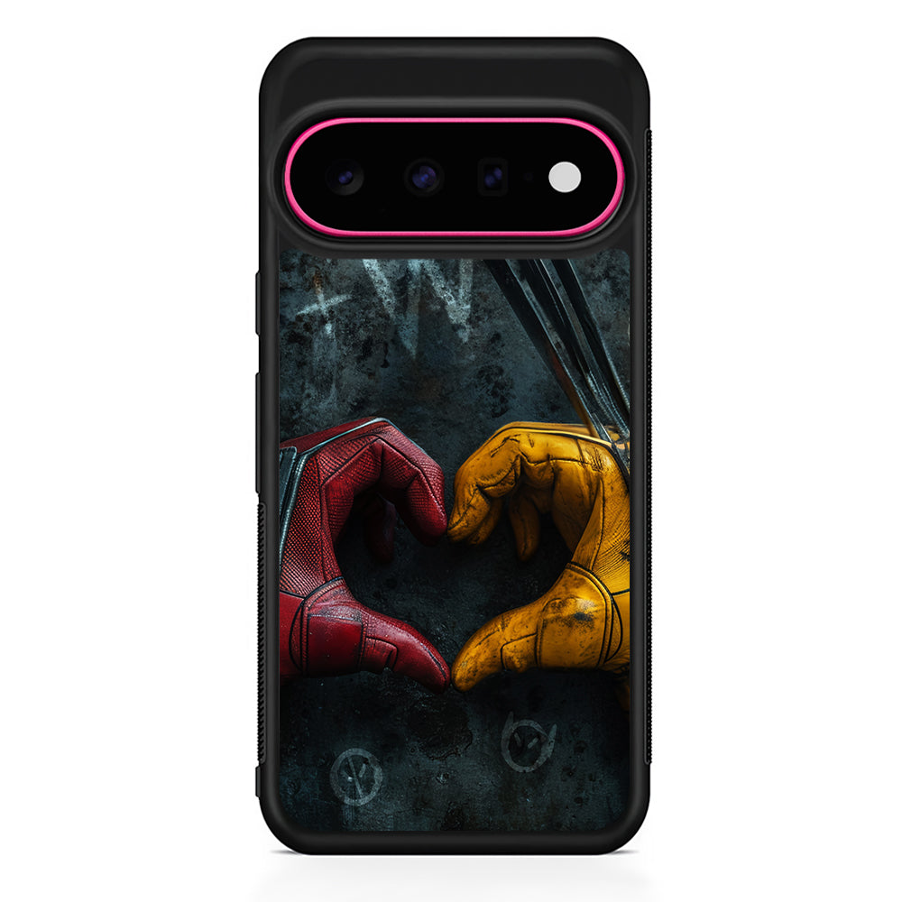 Deadpool and Wolverine Symbol of Love Google Pixel 11 Case | Slim Shockproof Cover