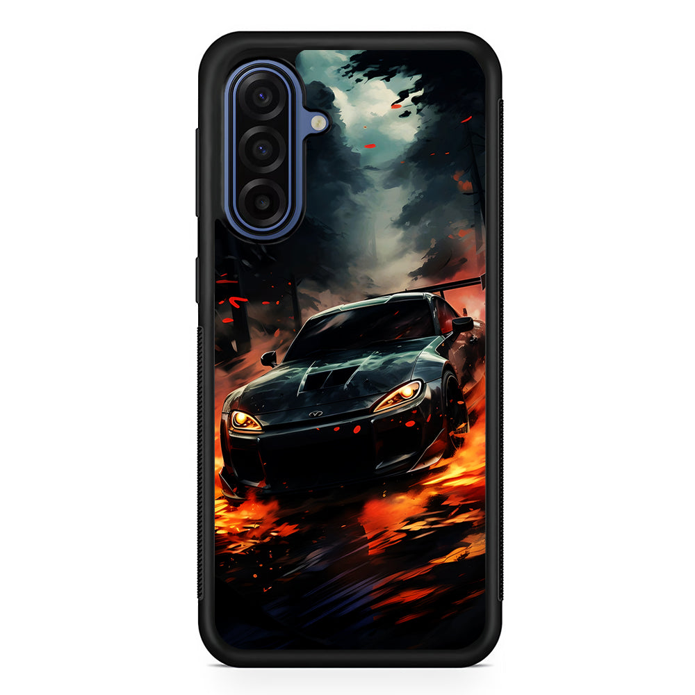 Sport Car Drift Smoke Samsung Galaxy A17 Case | Slim Protective Phone Cover