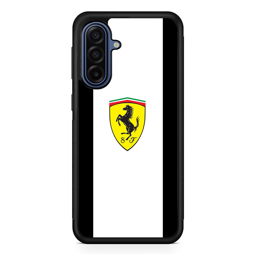 Ferrari White Stripe Emblem Samsung Galaxy A17 Case | Durable Samsung Galaxy A17 Cover