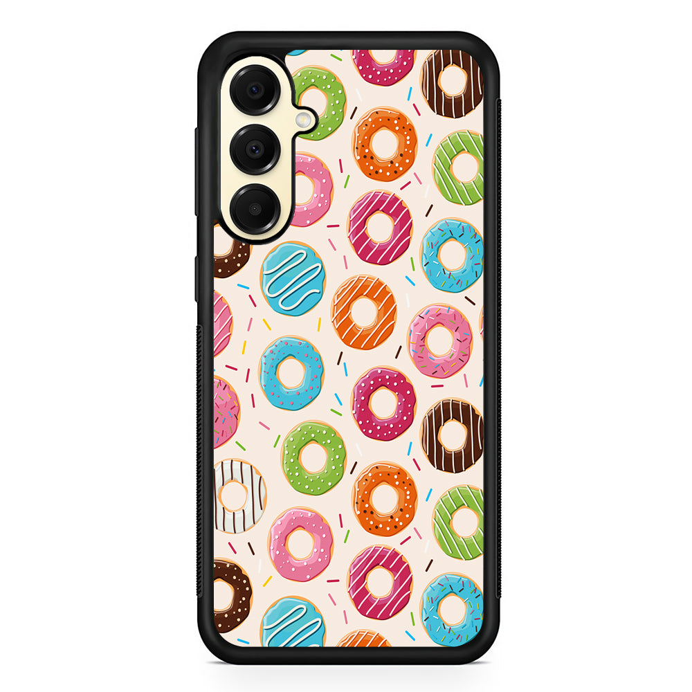 Various Sweet Cute Donuts Samsung Galaxy A16 Case | Slim Rubber Samsung Galaxy A16 Case