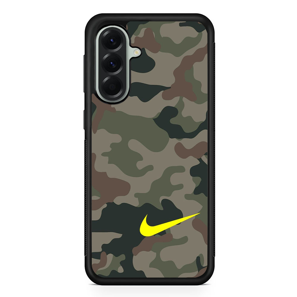 Nike Camo Yellow Alert Samsung Galaxy A56 Case | Durable Samsung Galaxy A56 Cover