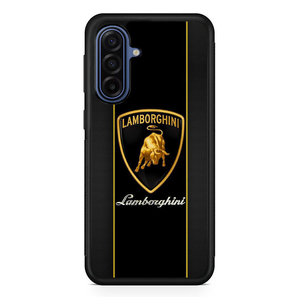 Lamborghini Carbon Stripe Gold Samsung Galaxy A17 Case | Durable Samsung Galaxy A17 Cover