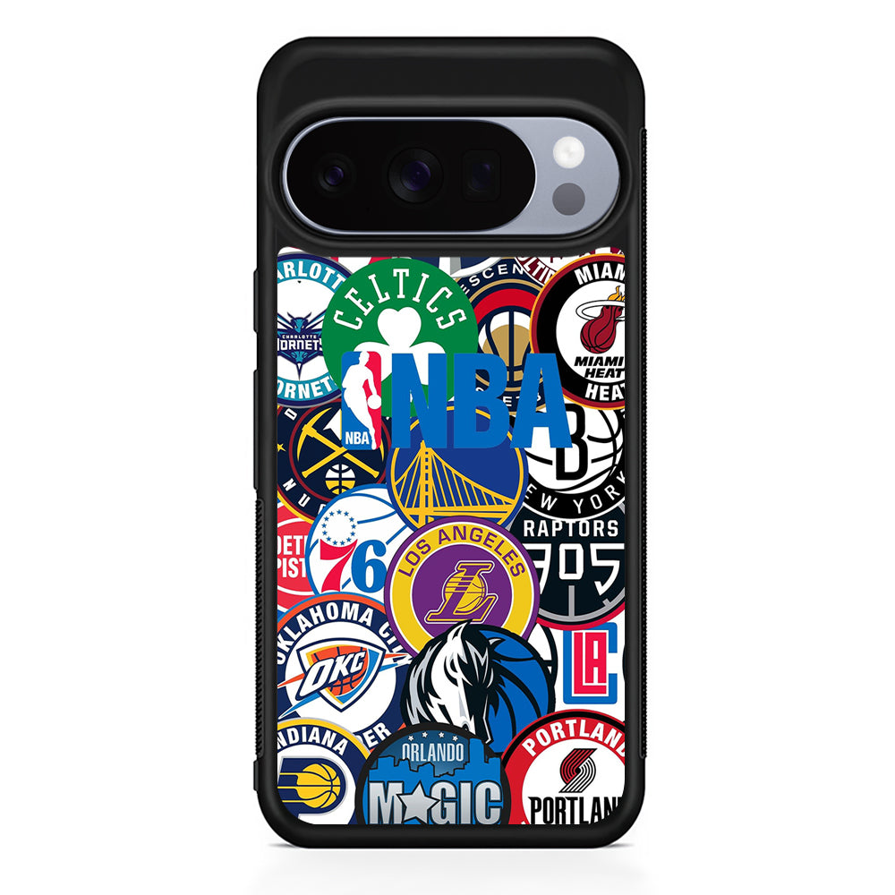 All NBA Basketball Teams Google Pixel 10 Pro Case | Google Pixel 10 Rubber Protective Case