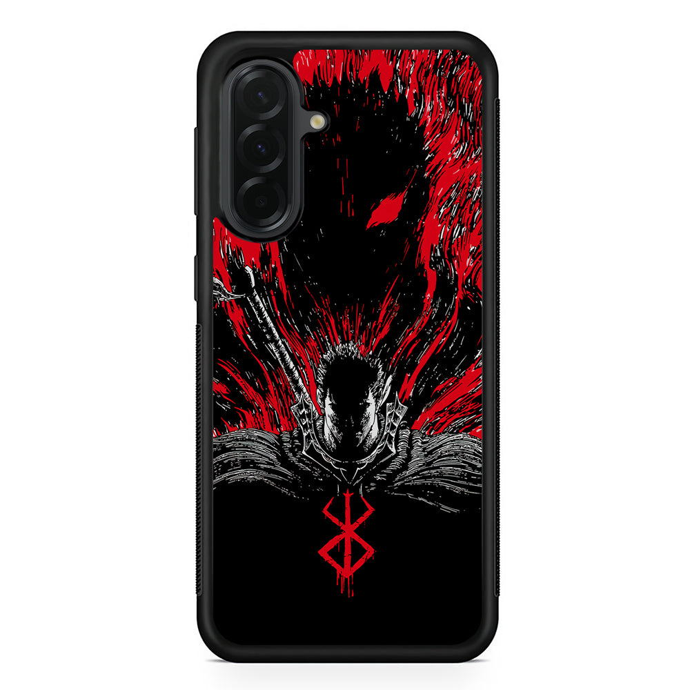 Guts Berserk The Black Swordsman Samsung Galaxy A36 Case | Protective Rubber Cover
