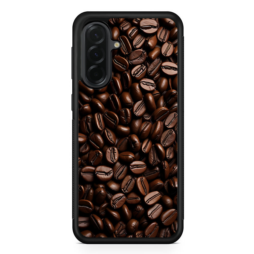 Heap of Roasted Coffee Beans Samsung Galaxy A36 Case | Protective Rubber Cover