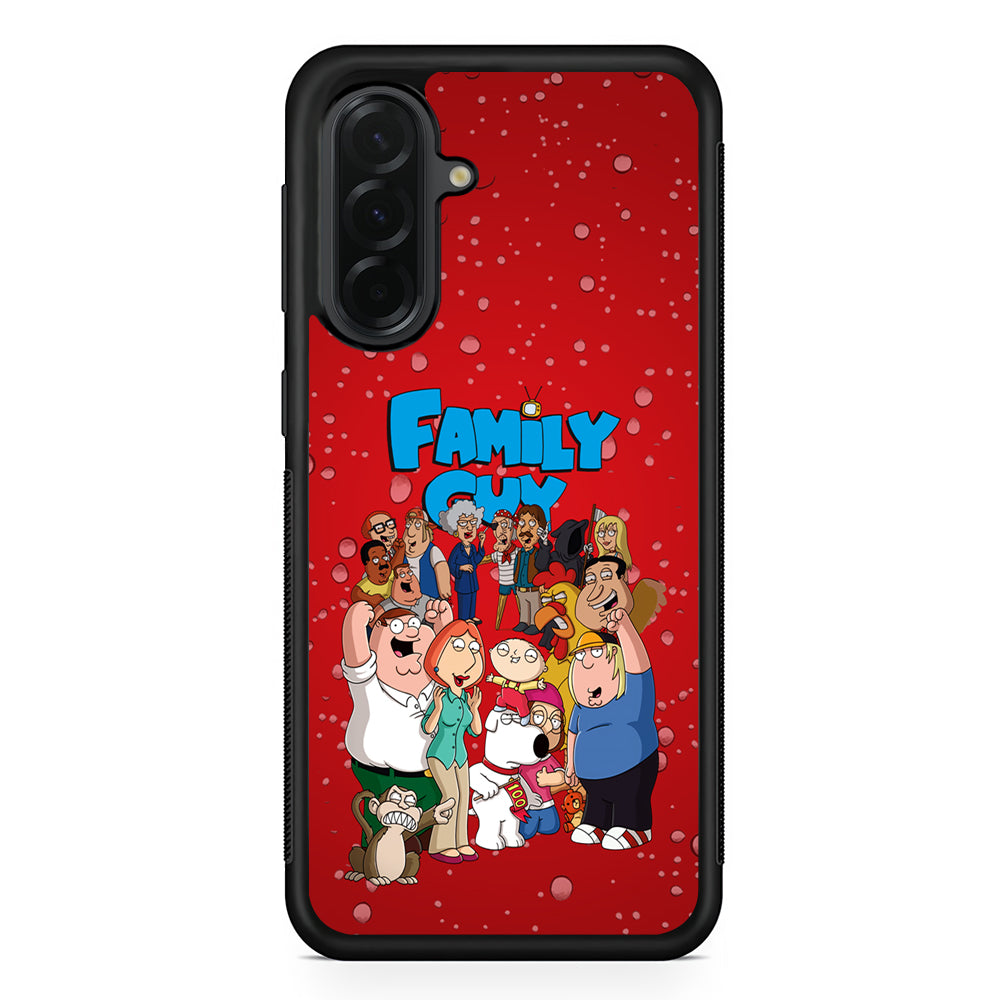 Family Guy Great Team Samsung Galaxy A36 Case | Protective Rubber Cover