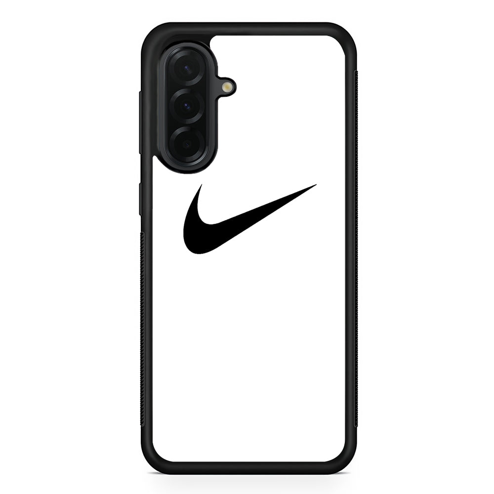 Nike White Milk Black Logo Samsung Galaxy A36 Case | Durable Samsung Galaxy A36 Cover
