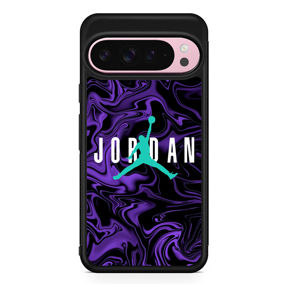Air Jordan Purple Abstract Google Pixel 9 Pro XL Case | Protective Cover