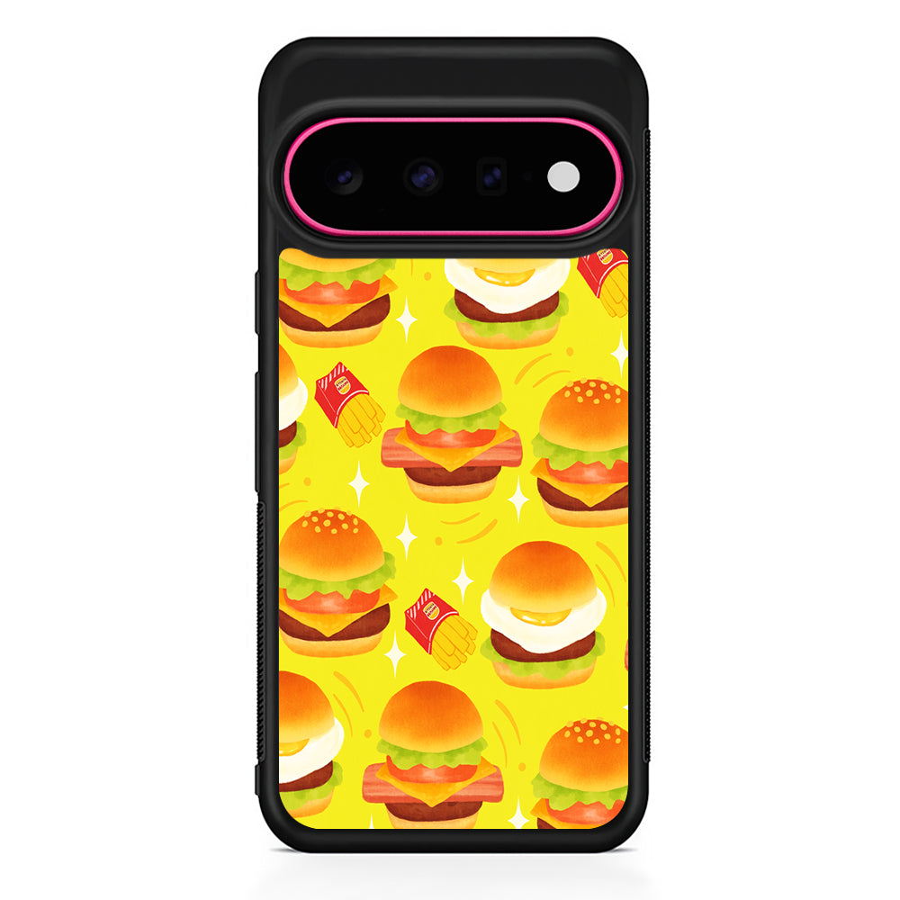 Fast Food Snack Burger Google Pixel 11 Case | Slim Shockproof Cover