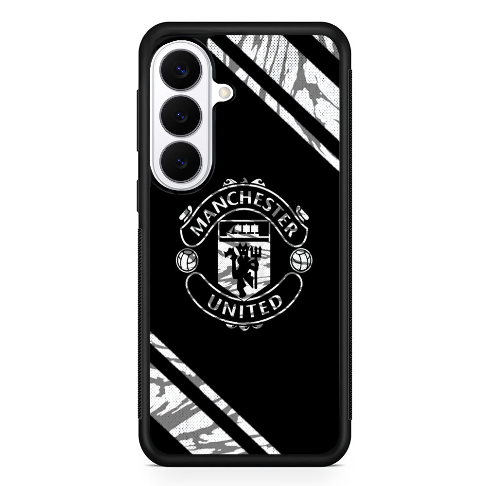 Manchester United Black Emblem Samsung Galaxy S26 Plus Case | Slim Protective Cover for Samsung Galaxy S26 Plus