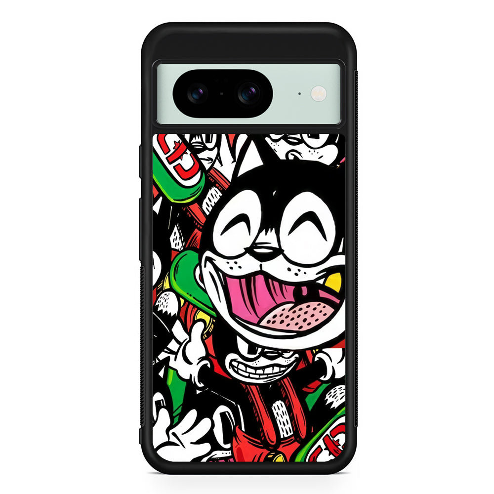 Kitty Club Party Google Pixel 8 Case | Durable Protective Cover for Google Pixel 8