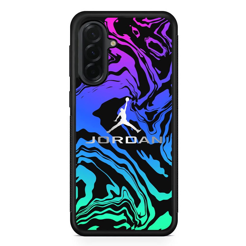 Air Jordan Silver Gradation Samsung Galaxy A36 Case | Slim Samsung Galaxy A36 Protective Case