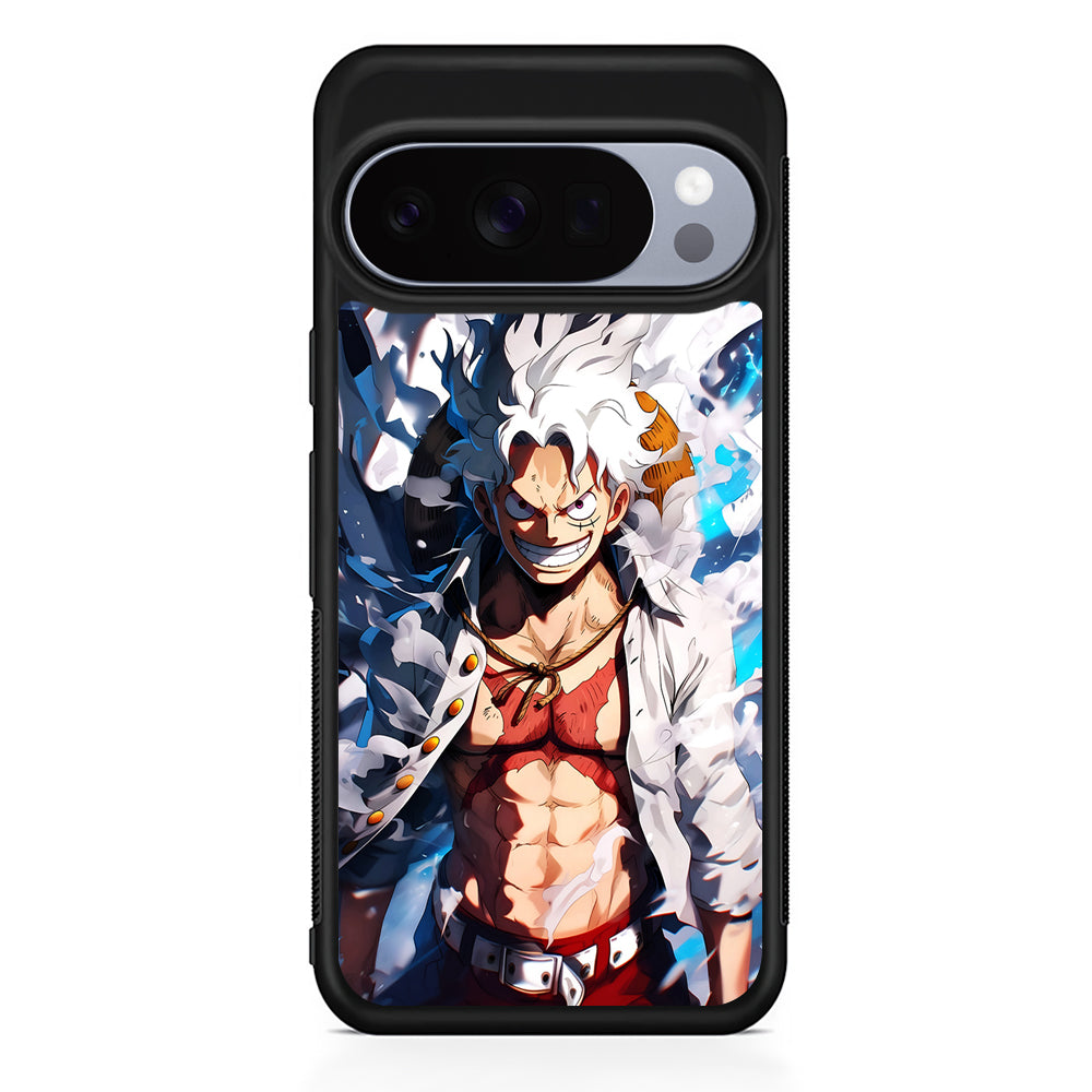 One Piece Luffy Sun God Nika Google Pixel 10 Pro Case | Google Pixel 10 Rubber Protective Case
