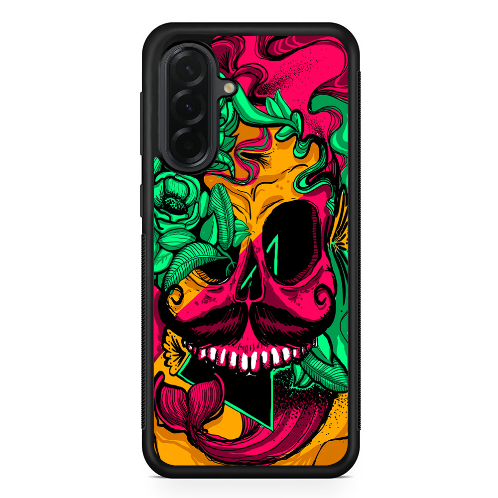Pirates Skull Artistic Art Samsung Galaxy A36 Case | Protective Rubber Cover