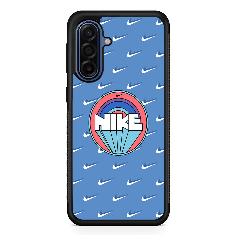 Nike Patern and Rounded Shape Samsung Galaxy A17 Case | Samsung Galaxy A17 Protective Rubber Case