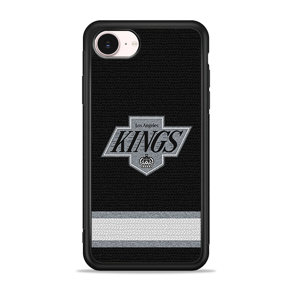 NHL Los Angeles Kings Pattern iPhone 17e Case - Silicone Case