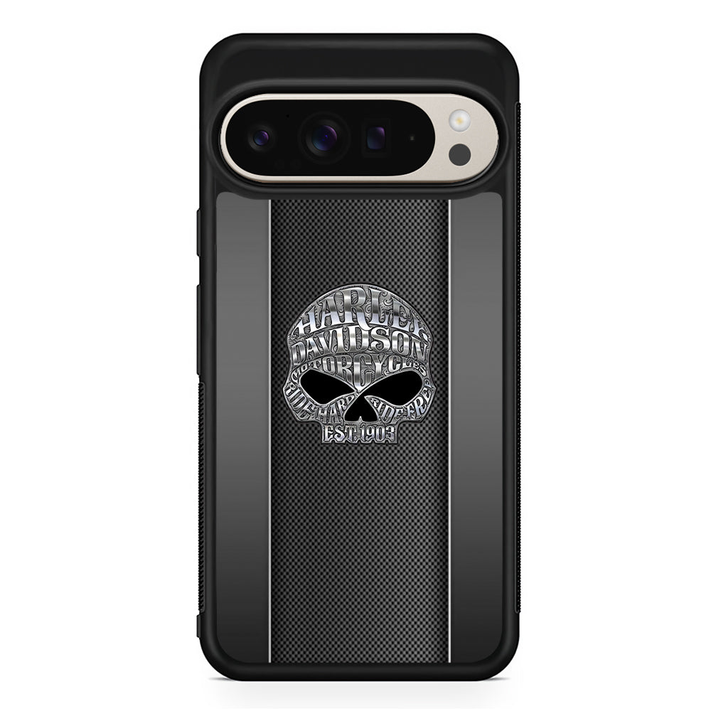 Harley Davidson Old Skull Google Pixel 9 Pro Case | Slim Protective Cover