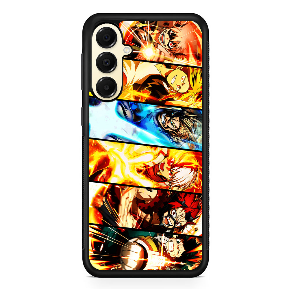My Hero Academia All Characters Samsung Galaxy A16 Case | Slim Rubber Samsung Galaxy A16 Case