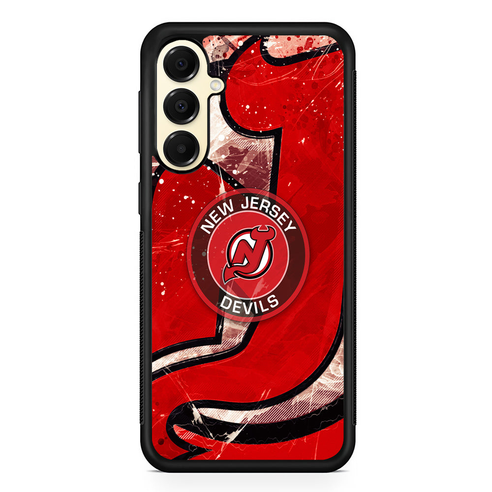 NHL New Jersey Devils The Red Samsung Galaxy A16 Case | Slim Rubber Samsung Galaxy A16 Case