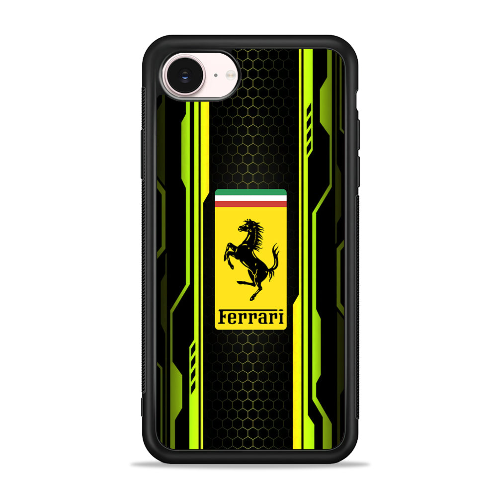 Ferrari Yellow System Line iPhone 17e Case - Silicone Case