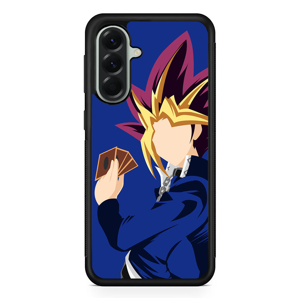 Yu-Gi-Oh Yugi Mutou Silhouette Samsung Galaxy A56 Case | Samsung Galaxy A56 Protective Rubber Case