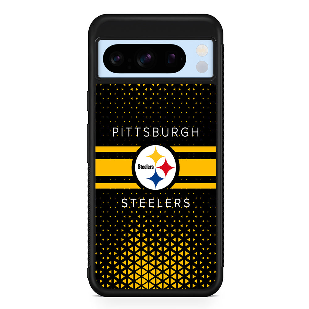 NFL Pittsburgh Steelers Logo Google Pixel 8 Pro Case | Slim Rubber Case for Google Pixel 8 Pro