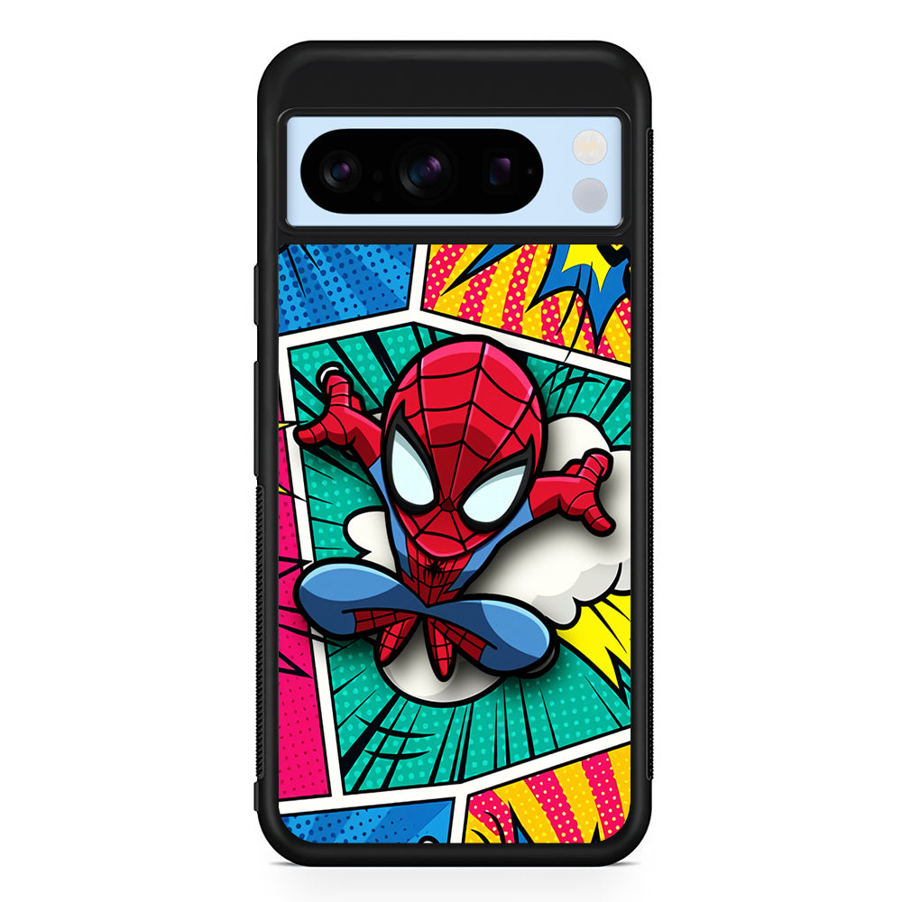 Spiderman Comic Poof Google Pixel 8 Pro Case | Slim Rubber Case for Google Pixel 8 Pro