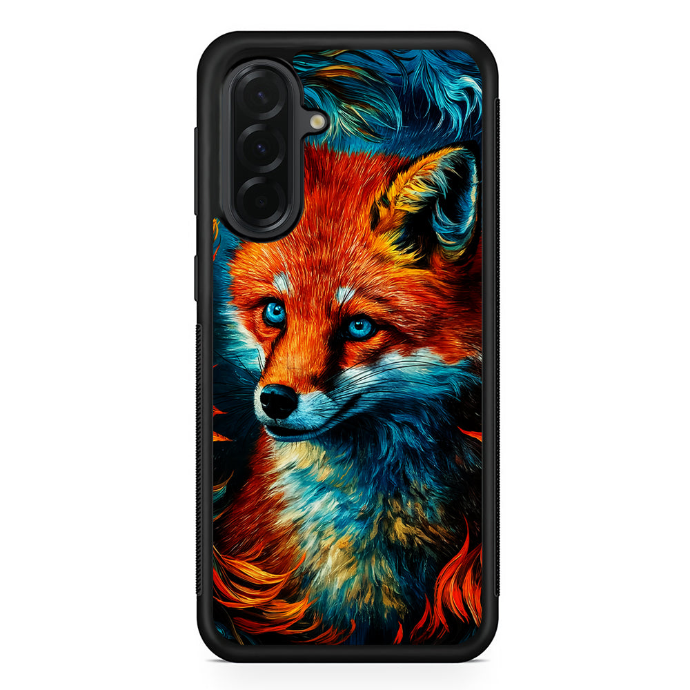 Painting Of A Fox Samsung Galaxy A36 Case | Protective Rubber Cover