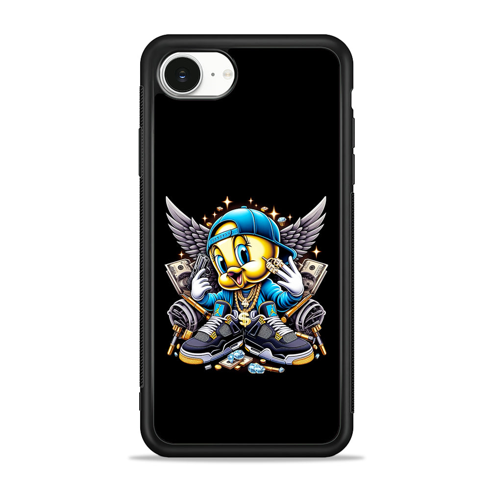 Tweety Bird Rich iPhone 16e Case | Protective Phone Cover